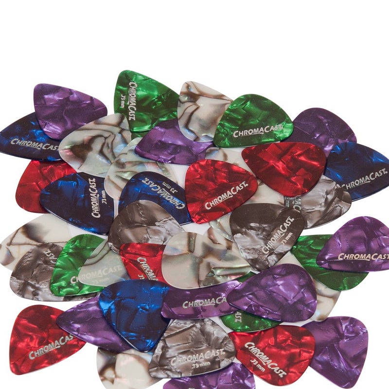ChromaCast Celluloid Guitar Picks, 50 Pack - Image 1